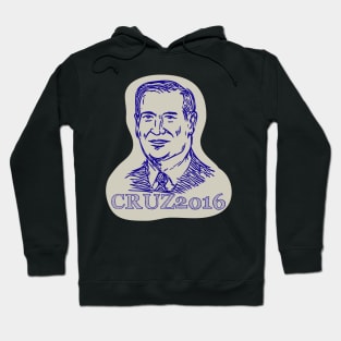 Ted Cruz 2016 President Drawing Hoodie